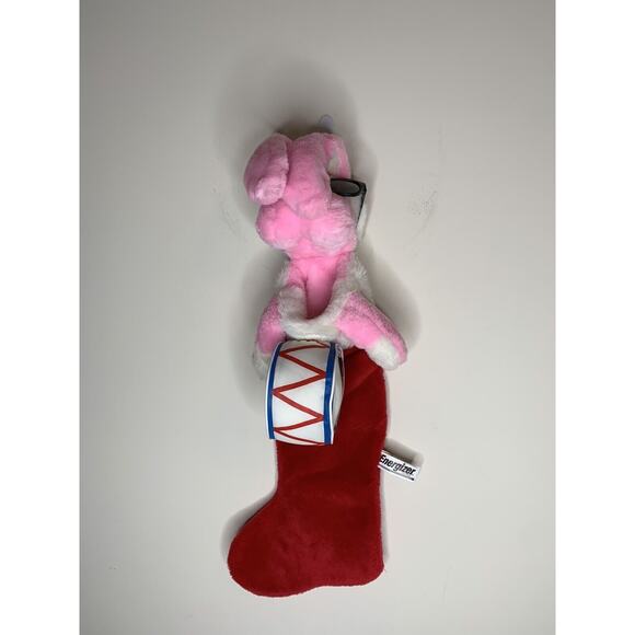 Energizer Battery Plush Christmas Bunny Stocking Large Playing the Drum 1993 - Picture 2 of 12